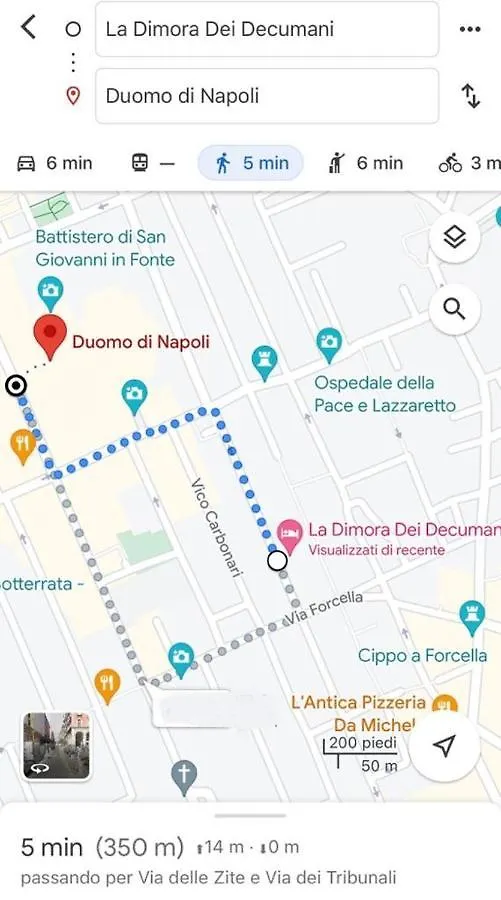 Bed and Breakfast Dimora Dei Decumani à Naples Couette-café